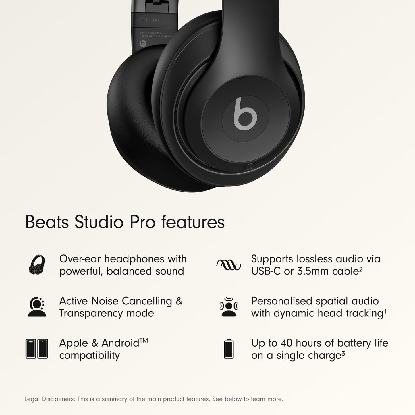 Beats Studio Pro Bluetooth – Audífonos Premium Over-Ear