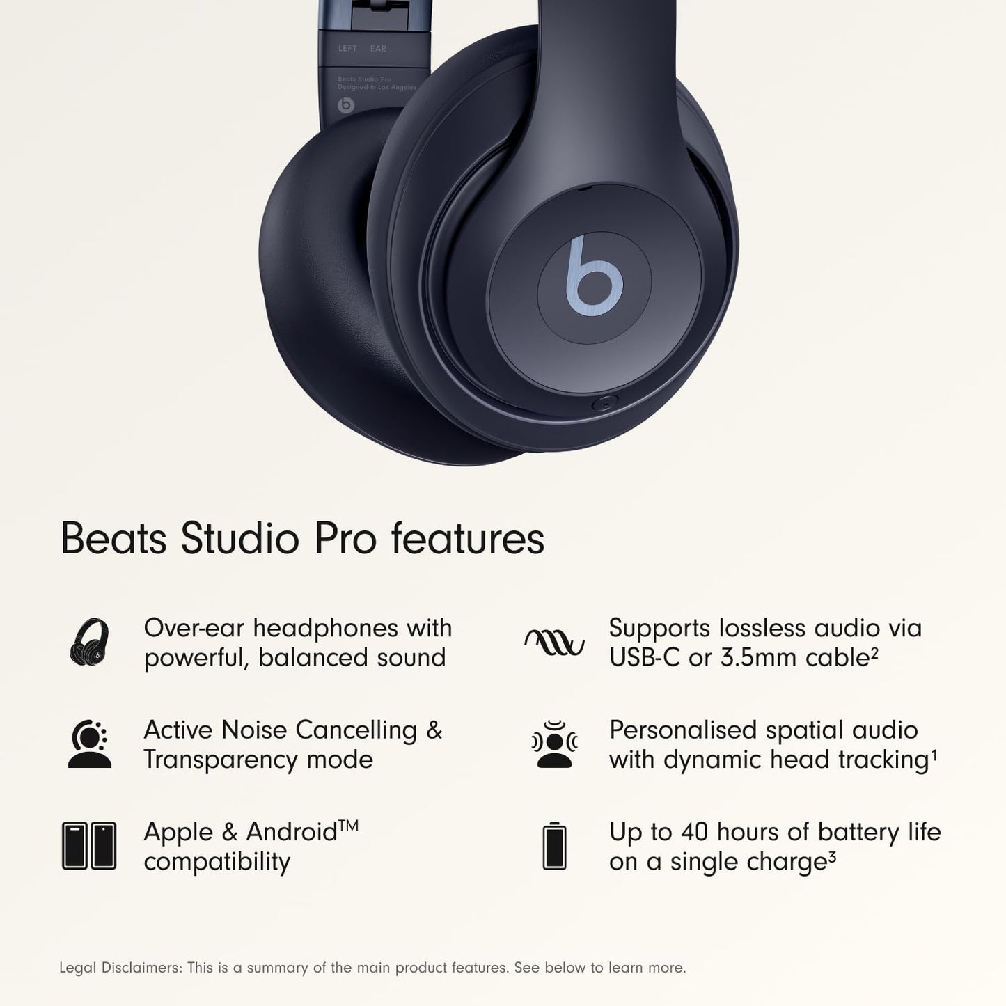 Beats Studio Pro Bluetooth – Audífonos Premium Over-Ear