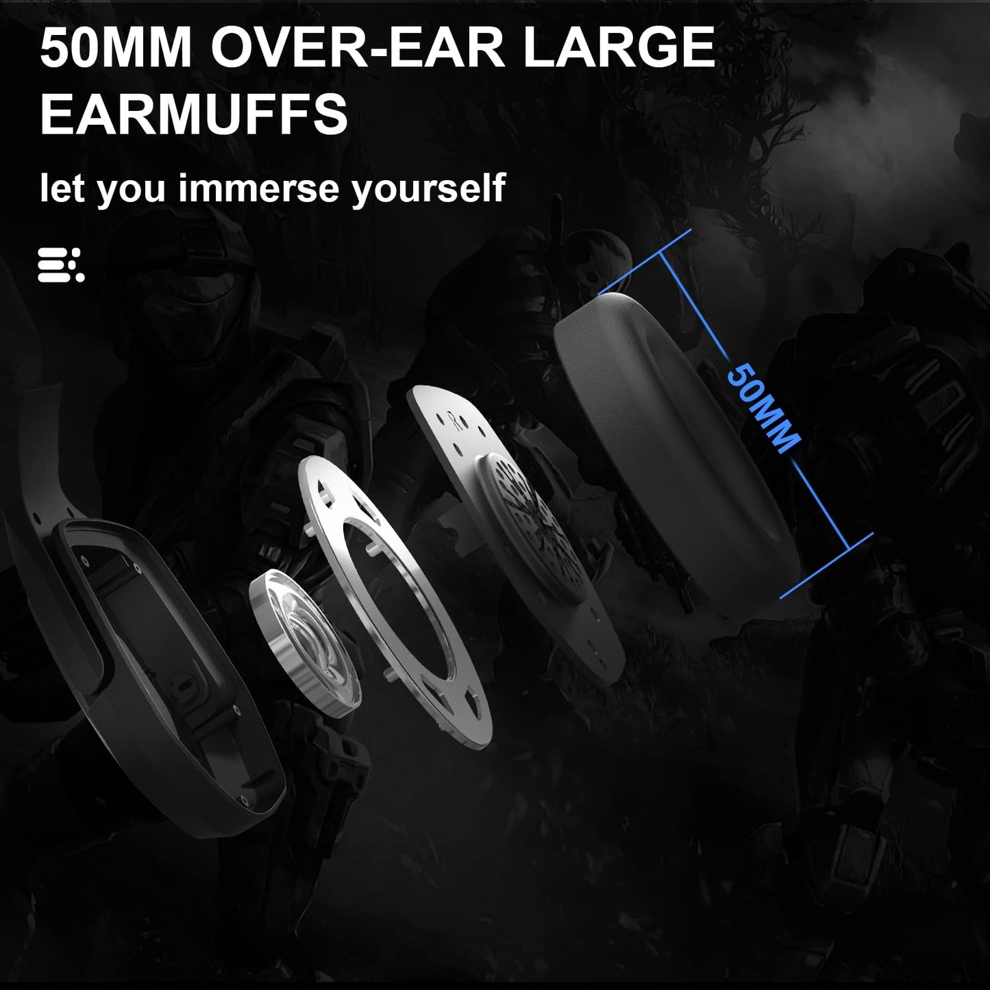 Auriculares estéreo para juegos G2000 para PS4 PC Xbox One PS5. Cancelación de ruido
