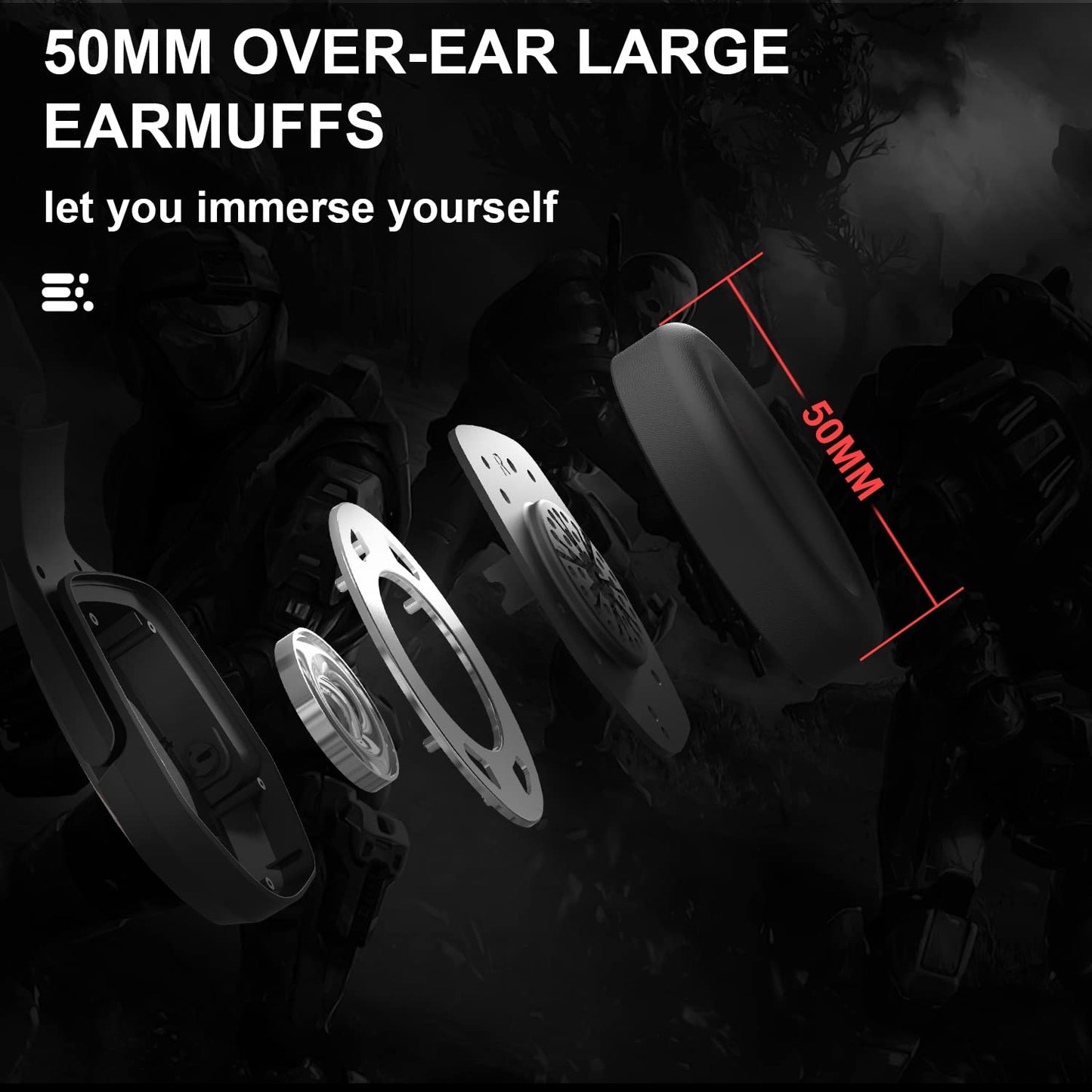 Auriculares estéreo para juegos G2000 para PS4 PC Xbox One PS5. Cancelación de ruido