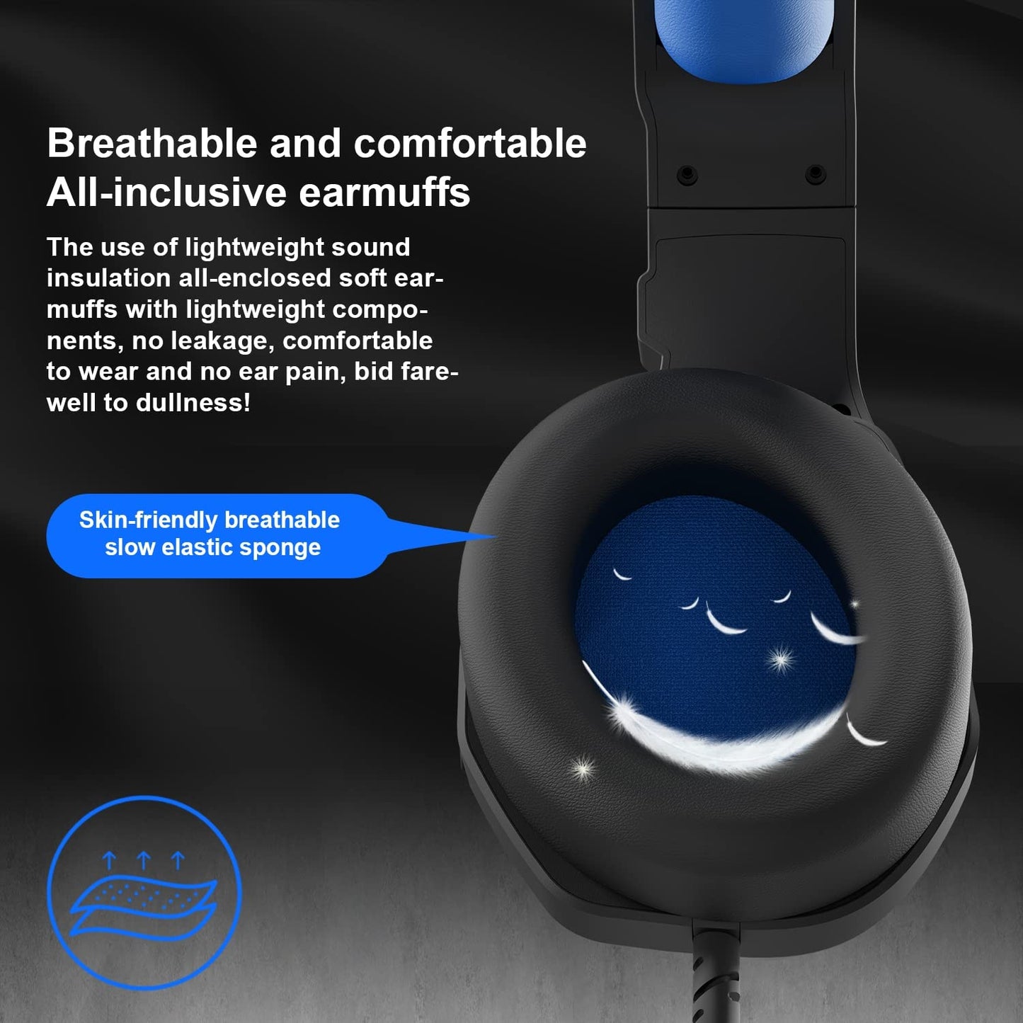 Auriculares estéreo para juegos G2000 para PS4 PC Xbox One PS5. Cancelación de ruido