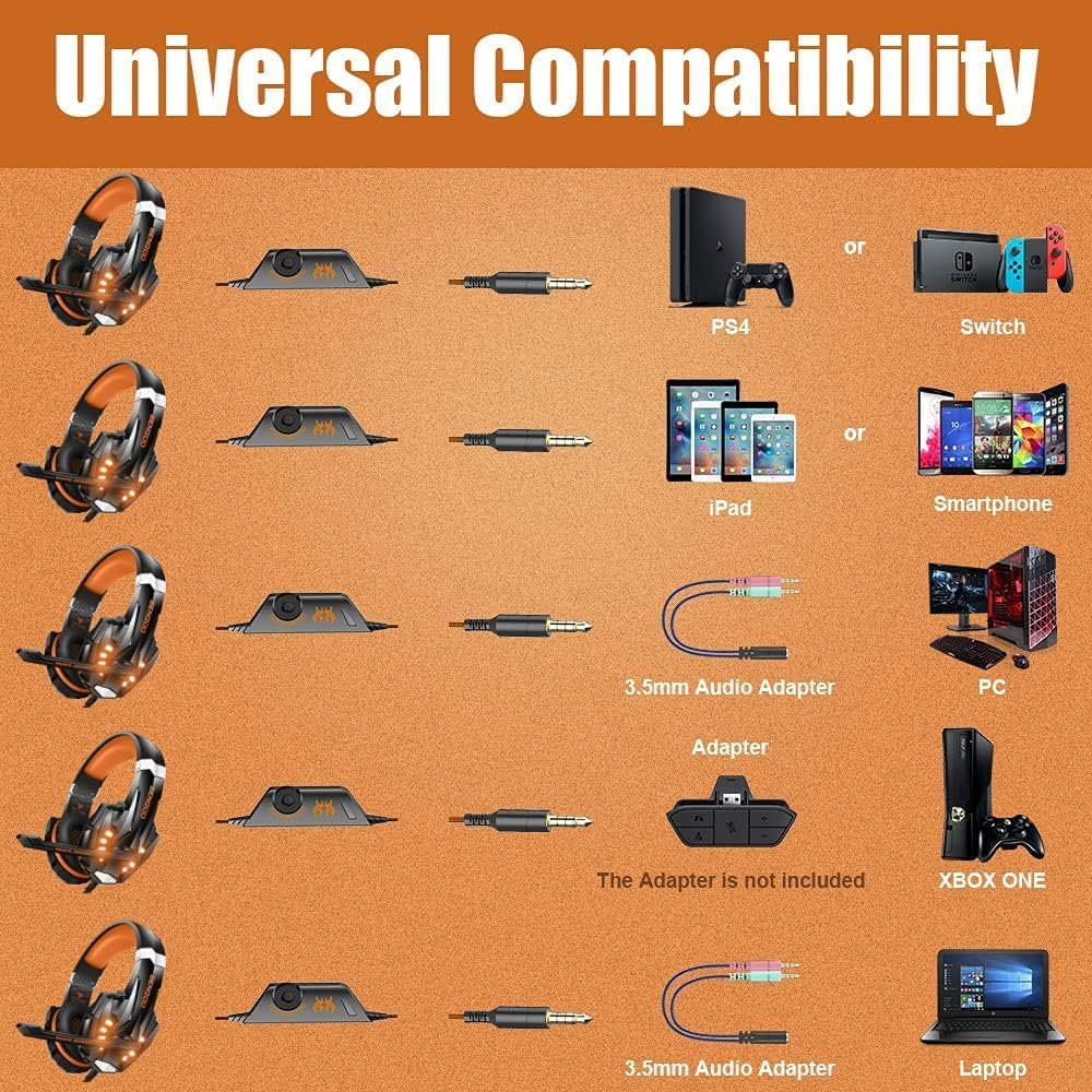 Auriculares Gamer G9000 | Sonido Pro para PS4, PS5, Xbox y PC