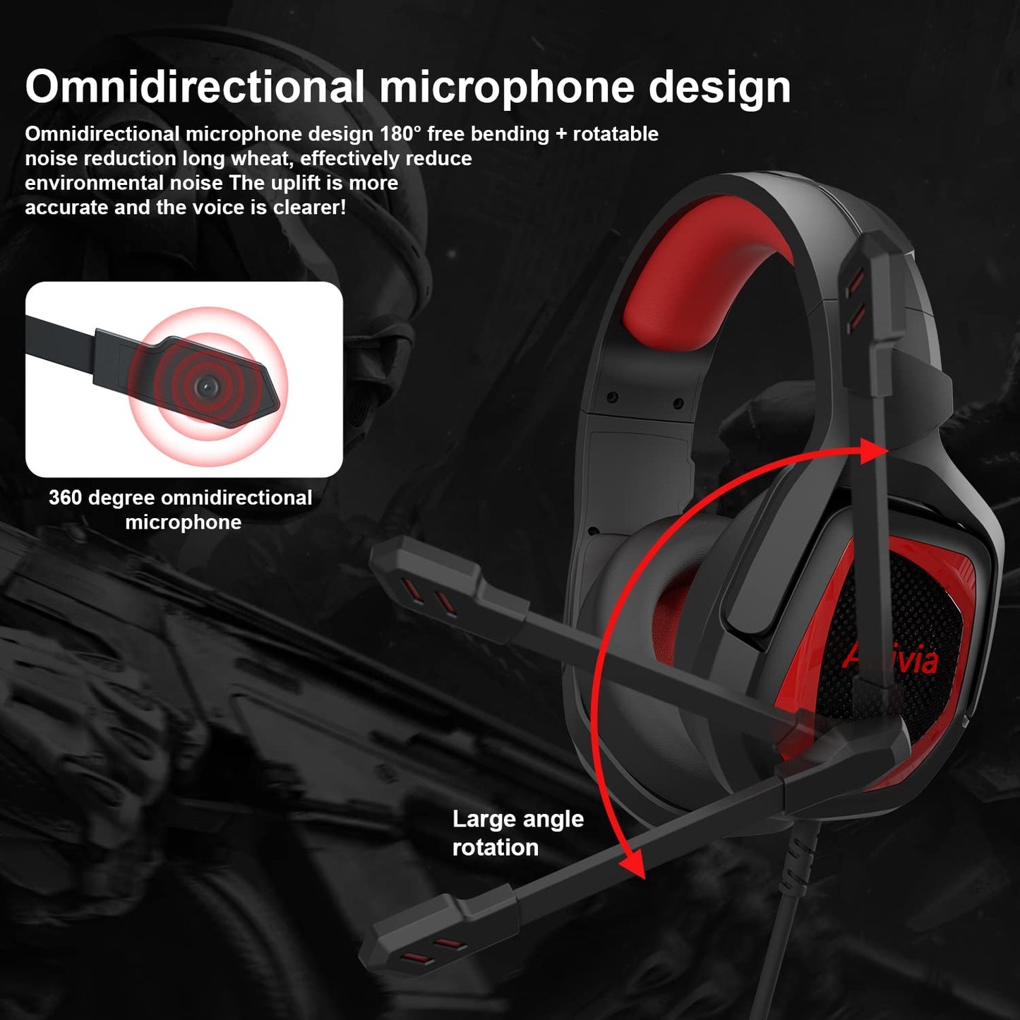 Auriculares estéreo para juegos G2000 para PS4 PC Xbox One PS5. Cancelación de ruido