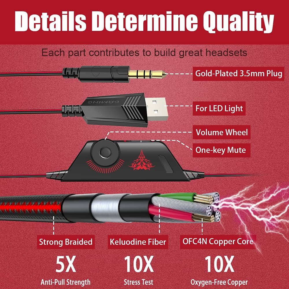 Auriculares Gamer G9000 | Sonido Pro para PS4, PS5, Xbox y PC