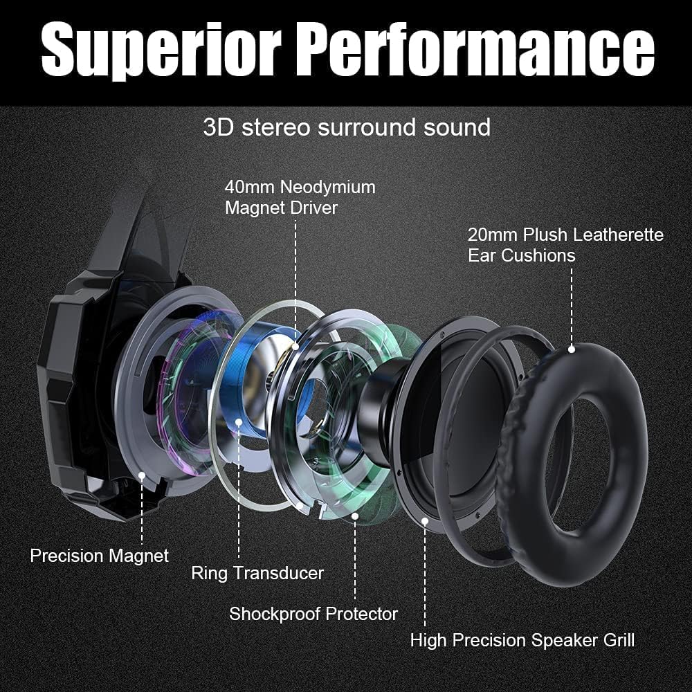 Auriculares Gamer G9000 | Sonido Pro para PS4, PS5, Xbox y PC