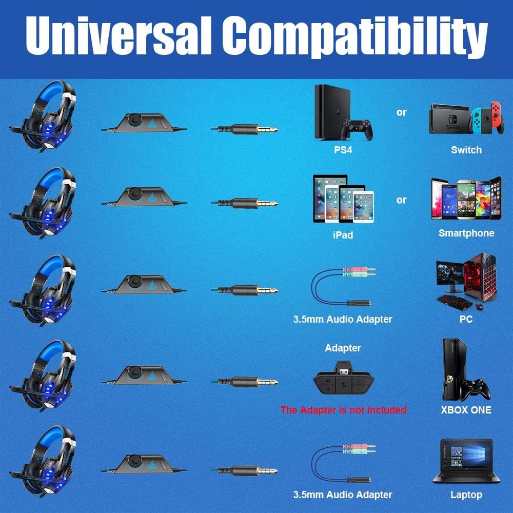Auriculares Gamer G9000 | Sonido Pro para PS4, PS5, Xbox y PC