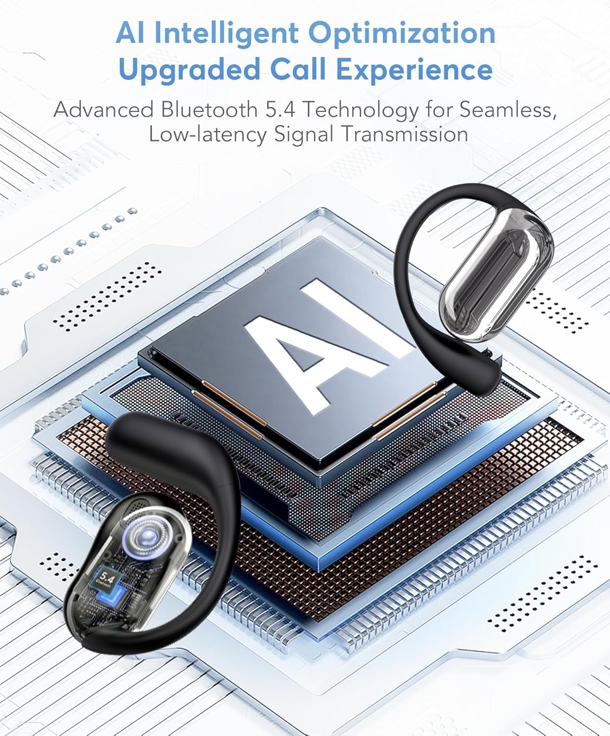 Audífonos Traductor AI Bluetooth 5.4 – Traducción en Tiempo Real