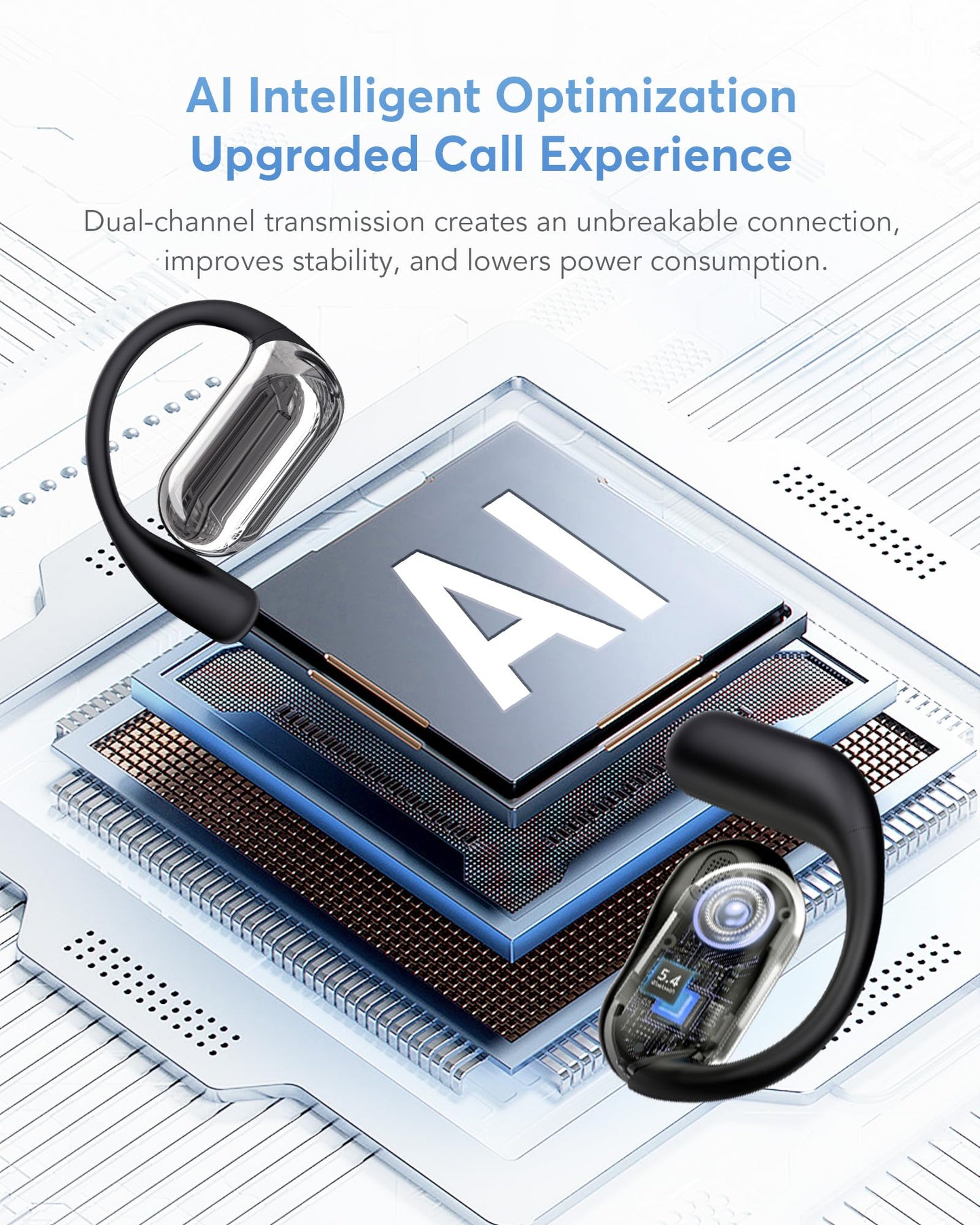Audífonos Traductor AI Bluetooth 5.4 – Traducción en Tiempo Real