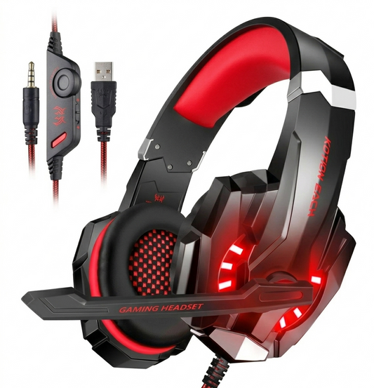 Auriculares estéreo para juegos G2000 para PS4 PC Xbox One PS5. Cancelación de ruido